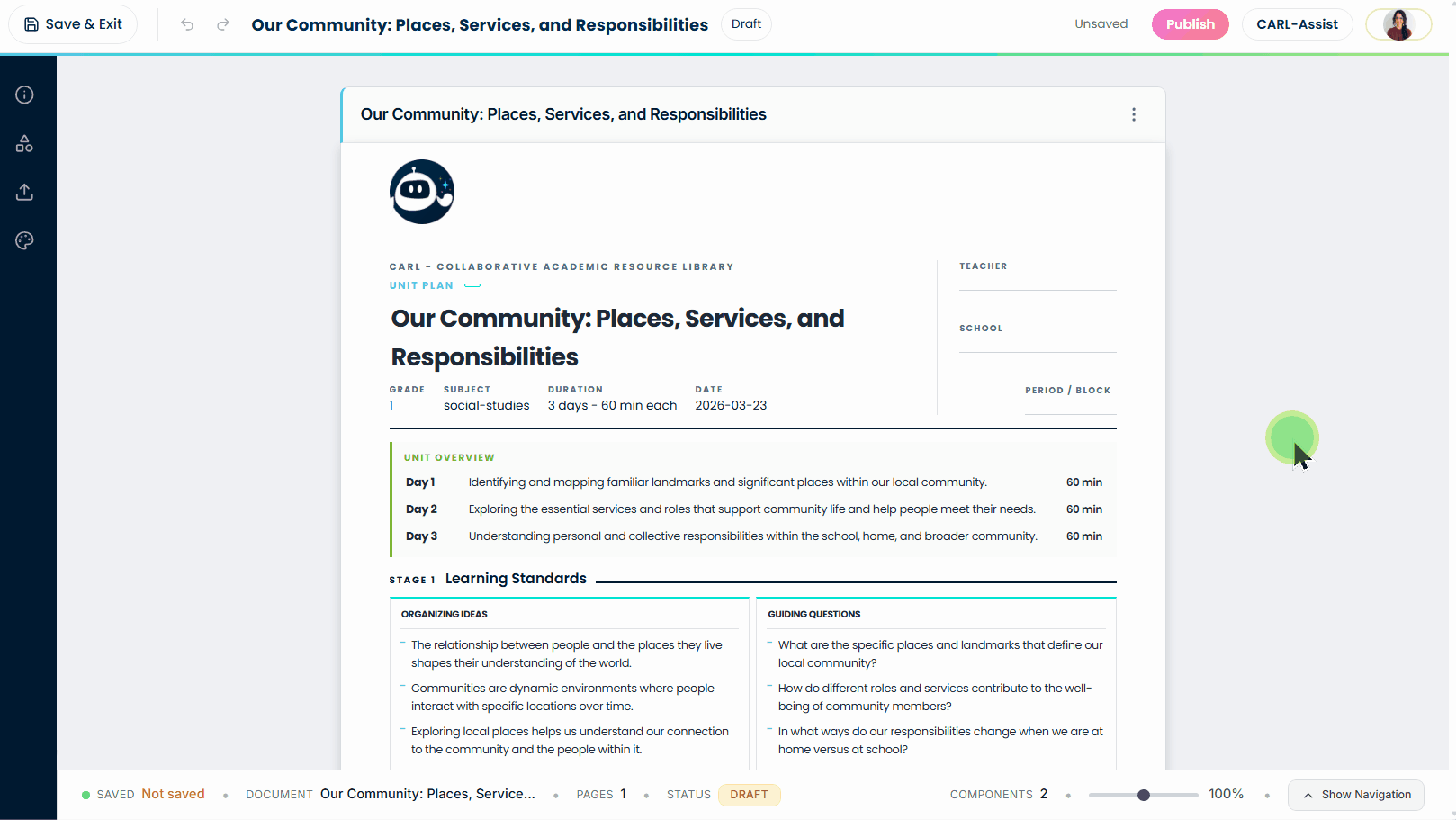 Adding Components & Facilitator Guides