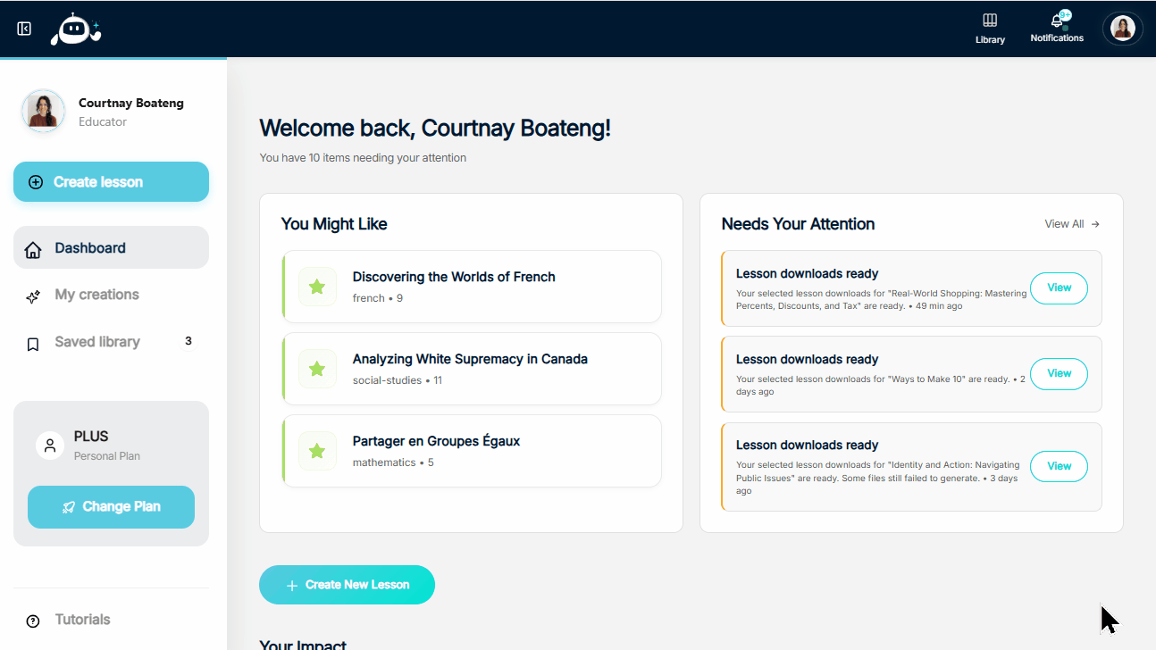 Saved Class Profiles