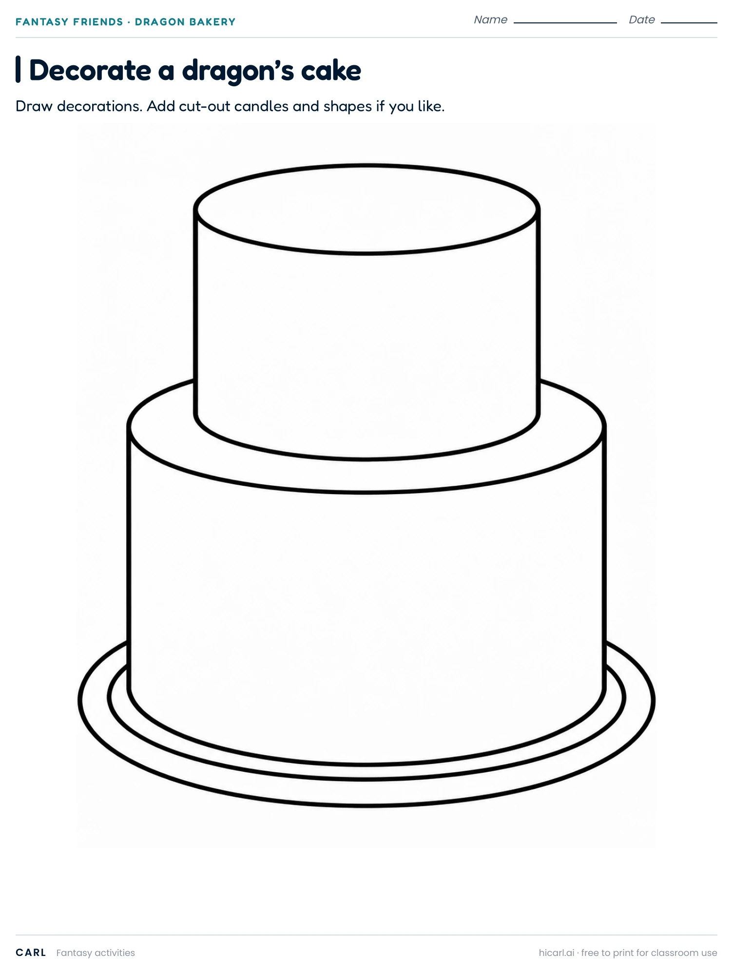 Decorate a dragon’s cake, version 2 preview