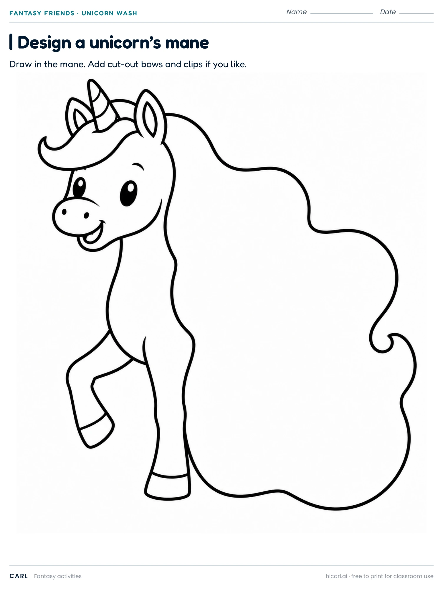 Design a unicorn’s mane, version 2 preview