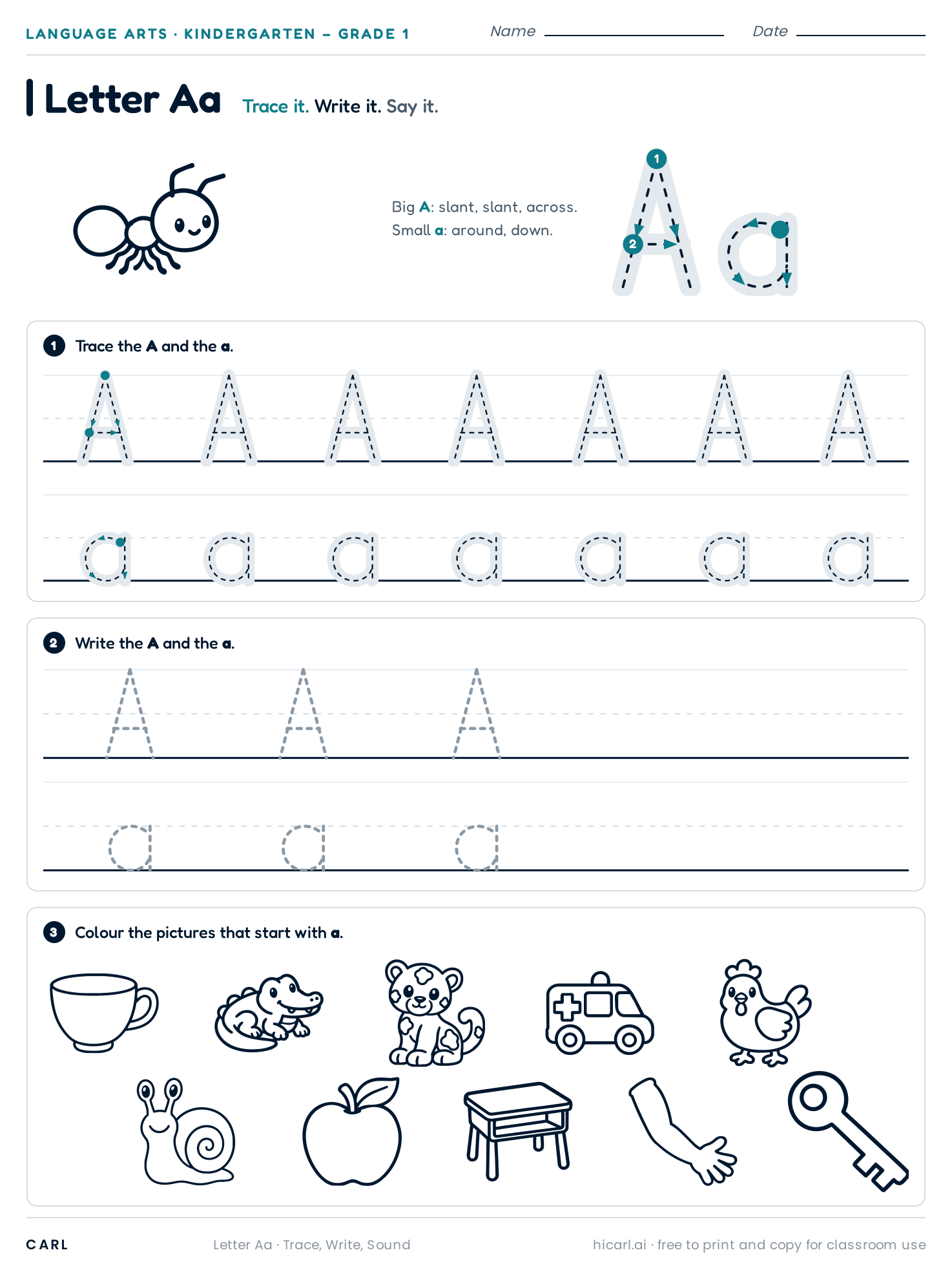 Letter worksheets preview