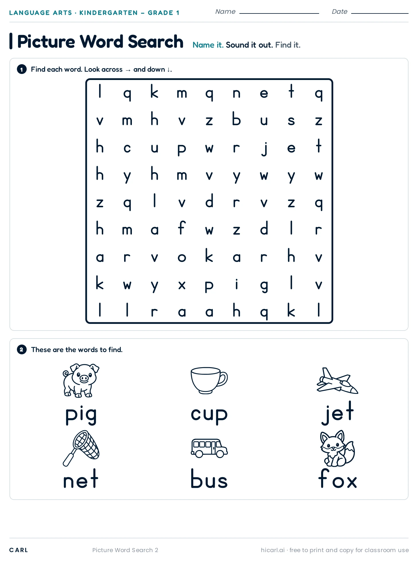 Picture Word Search 2 preview