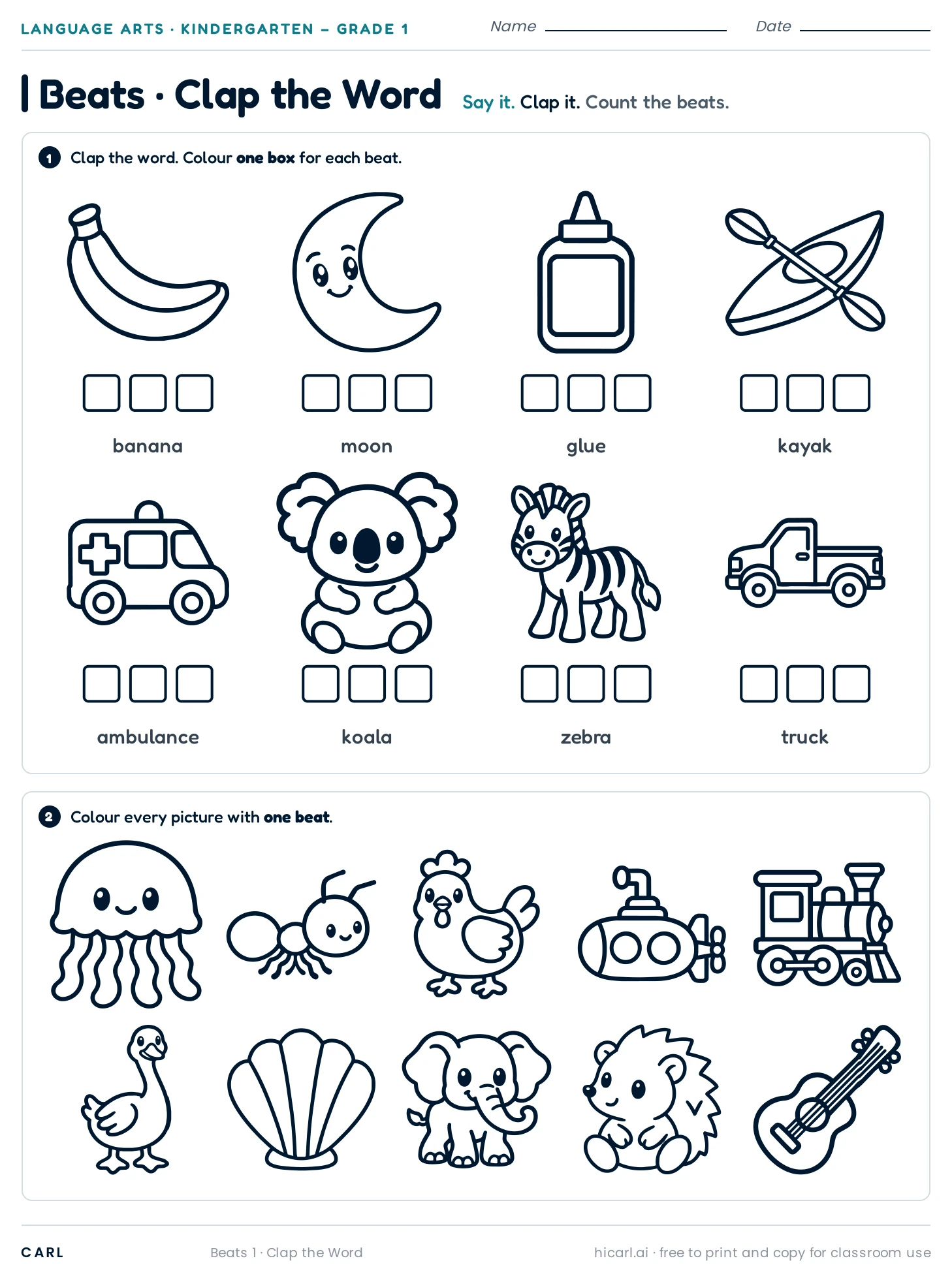 Syllables preview